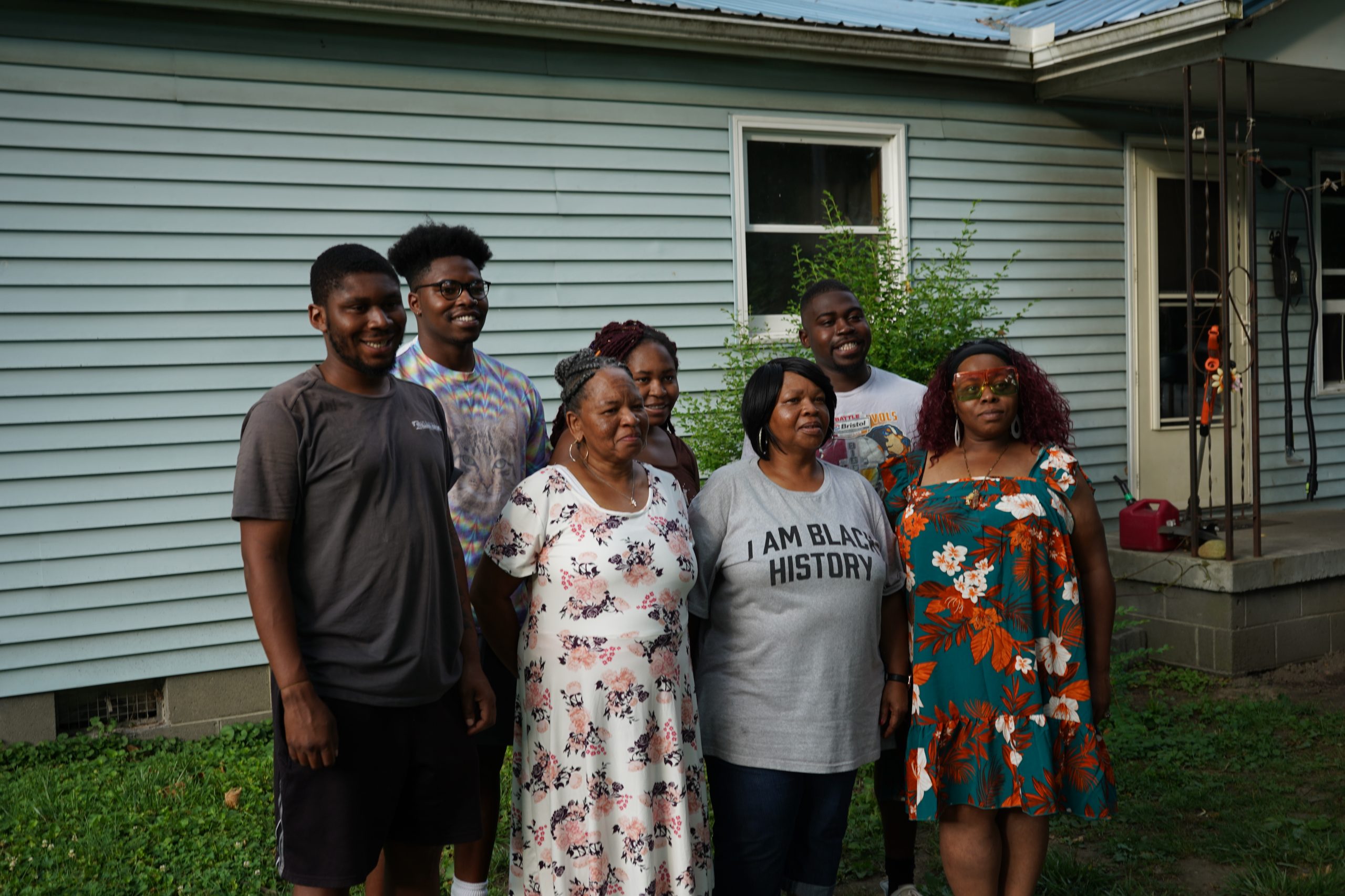 Family gathered for group photo